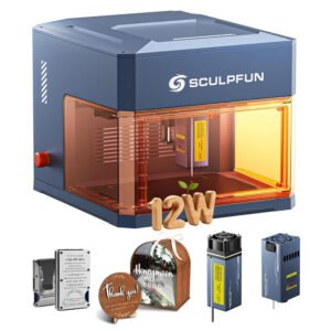 SCULPFUN iCube Ultra Dual Graveur laser de bureau 12W+1,2W