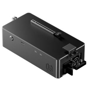 Station d'accueil AOOSTAR AG03 noire pour carte graphique externe, châssis aluminium et support vertical ouvert