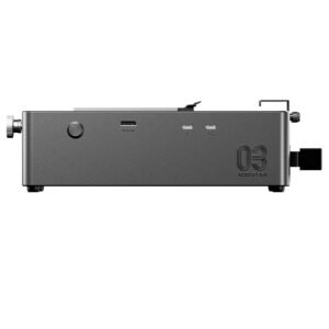 Station d'accueil AOOSTAR AG03 noire pour carte graphique externe, châssis aluminium et support vertical ouvert – vue 2