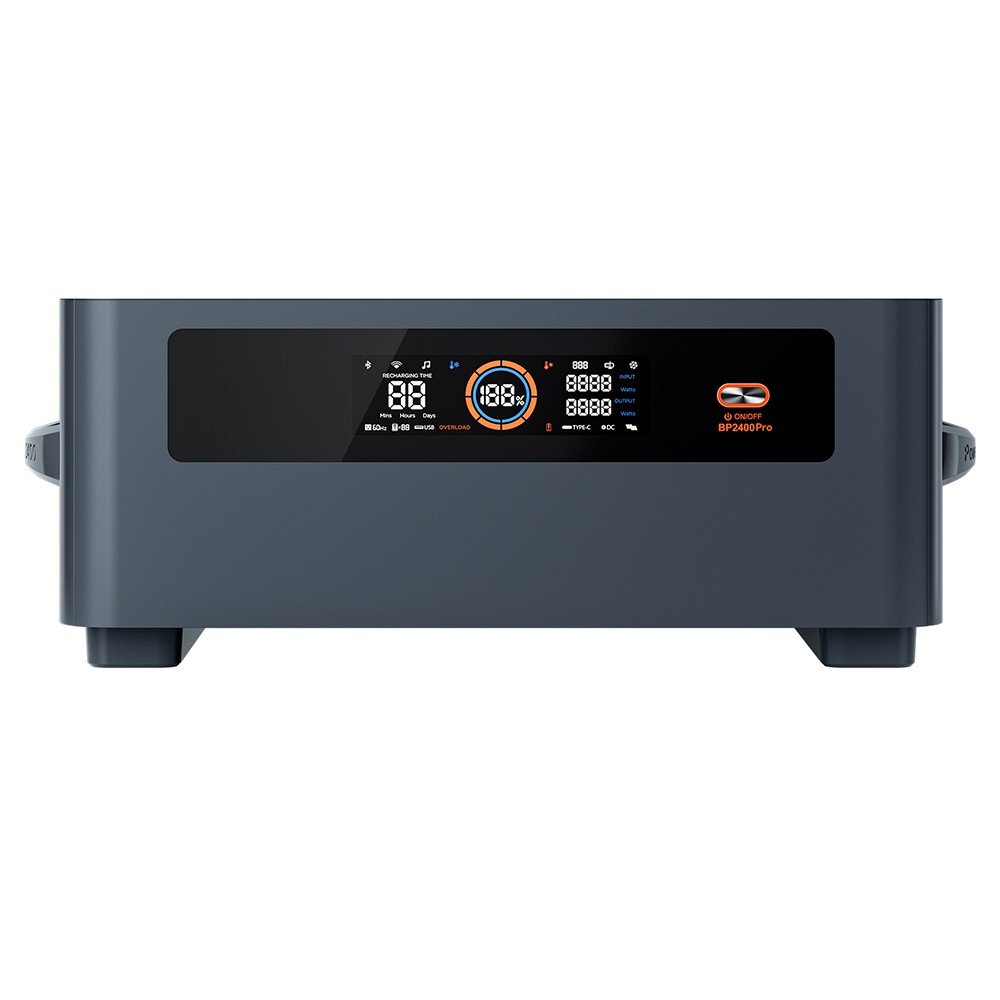 Batterie d'extension LiFePO4 grise Oscal BP2400 Pro de 2016 Wh avec poignée, pour la centrale PowerMax 2400 Pro – vue 3