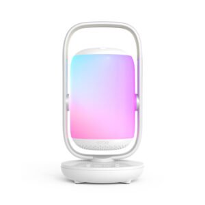 Projecteur ETOE Starfish 2 blanc Full HD avec Google TV, vue du boîtier compact