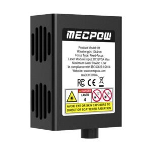 Module laser infrarouge Mecpow R1 noir 1064 nm pour graveur laser – vue 2
