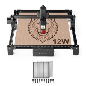 Graveur laser Mecpow X3S 12W avec plateau laser H33 de 360×360 mm