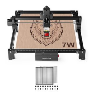 Graveur laser Mecpow X3S 7W avec plateau laser H33 de 360×360 mm