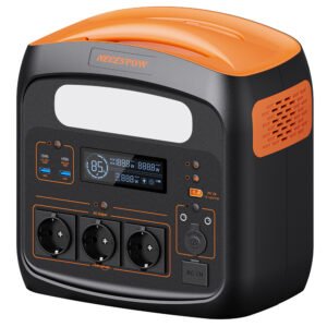 Station d'alimentation portable NECESPOW N1200 orange et noir, batterie LiFePO4 1102,5 Wh