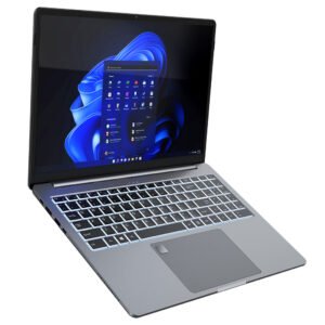 Ordinateur portable Ninkear A15 Pro gris foncé avec écran 16 pouces 2,5K ouvert – vue 2