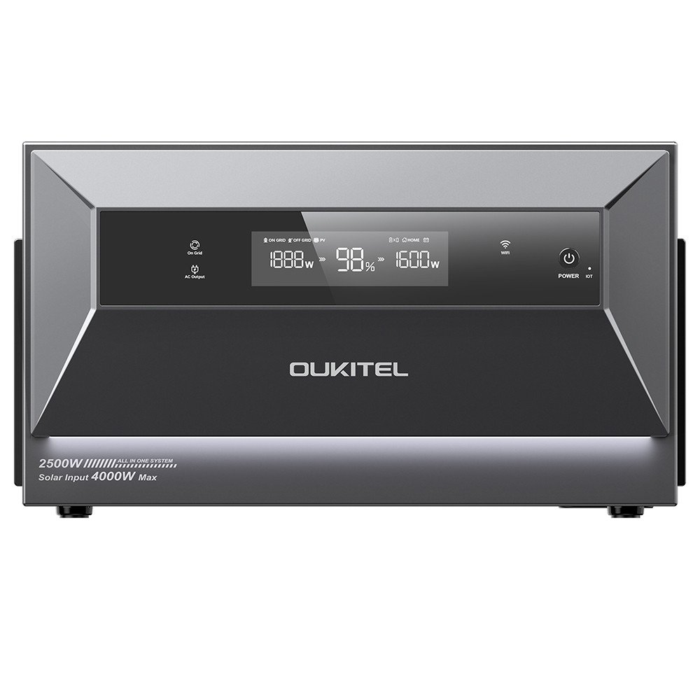 Système de stockage d'énergie Oukitel EP2500 pour balcon, batterie LiFePO4 2048 Wh