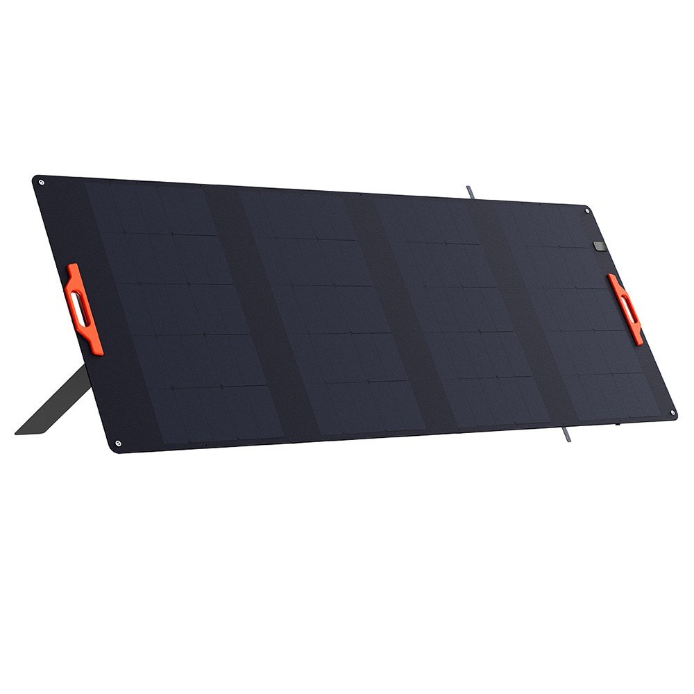 Panneau solaire pliable Oscal PM400 SE 400 W déplié avec sa béquille réglable – vue 4