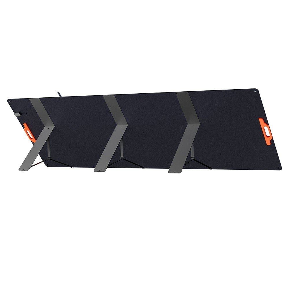 Panneau solaire pliable Oscal PM400 SE 400 W déplié avec sa béquille réglable – vue 5