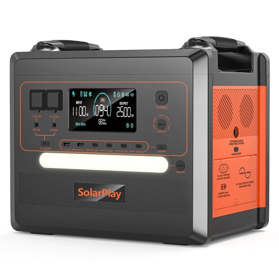 SolarPlay Q2402M : centrale électrique portable 2304 Wh 2500 W