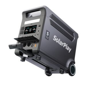 Centrale électrique portable SolarPlay Q3600 de 3600 W avec batterie LiFePO4 de 3840 Wh – vue 2