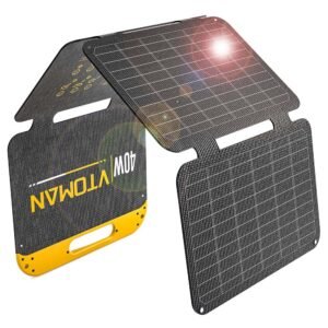 VTOMAN VS40 : panneau solaire pliable 40W, USB-C PD et IP67 – vue 2