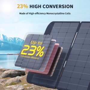 Panneau solaire pliable VTOMAN VS400 400 W avec support réglable et connecteur MC4 – vue 3