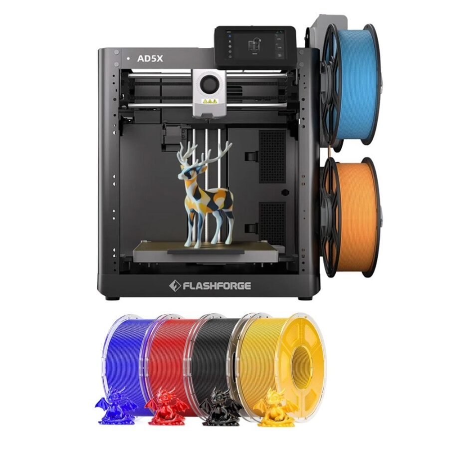 Flashforge AD5X + PETG Mecpow 4 kg : imprimante 3D multicolore