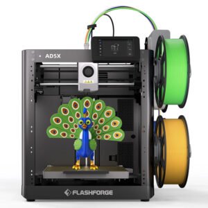 Imprimante 3D Flashforge AD5X noire avec module multicolore IFS et écran tactile