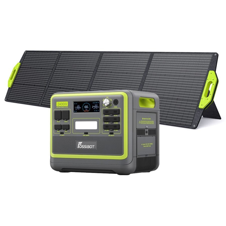 FOSSiBOT F2400 Station de puissance 2048Wh + SP200 Panneau solaire