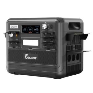 FOSSiBOT F2400 Station de puissance 2048Wh+SP200 Panneau solaire Noir – vue 2