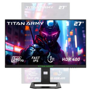Écran gaming Titan Army P2710S 27 pouces QHD Fast IPS 240 Hz avec son pied réglable