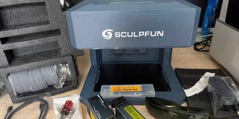 Test Sculpfun iCube Ultra : le graveur laser compact fermé avec double module laser 12W + IR 2W