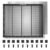 Mecpow H43 410 x 340 x 16 mm Lit laser en nid d&rsquo;abeille pour Falcon A1